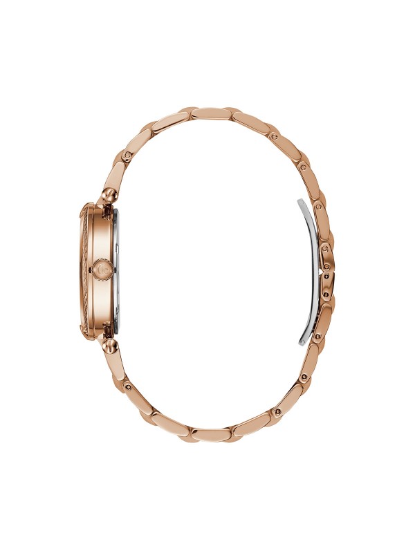 Product Story: LADIES ROSE GOLD
prečnik kućišta: 32mm
kućište: NERĐAJUĆI ČELIK U BOJI  RUŽIČASTOG ZLATA
boja brojčanika: BELA