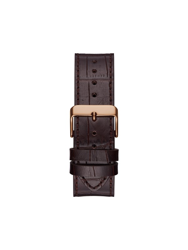 Product story: MENS ROSEGOLD/BROWN
Prečnik kućišta: 46mm
Kućište: NERĐAJUĆI ČELIK U SMEĐOJ BOJI 
SA KORONOM U PLAVOJ BOJI
Brojčanik: PLAVI
Staklo: MINERALNO
Vodootpornost: 50m
Mehanizam: KVARCNI ANALOGNI 
Narukvica: BRAON KOŽNI KAIŠ