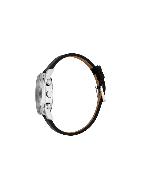 ESPRIT WATCHES muški sat sa crnom kožnom narukvicom i srebrnim brojčanikom. Ima mineralno staklo. Poručite na sajtu.