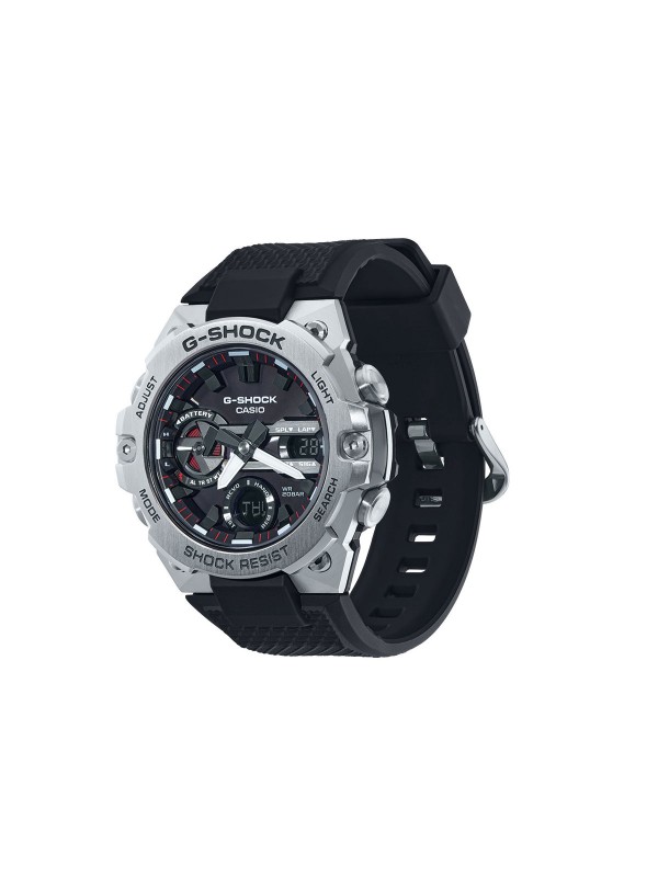 G-Shock  G-Steel sportski muški sat sa gumenom narukvicom. Poseduje Bluetooth tehnologiju koja uz smart telefon omogućava širok rang korisnih funkcija.