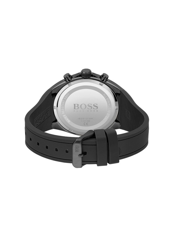Boss Distinct muški okrugli sat sa hronografom i datumom. Ima crnu silikonsku narukvicu sa logotipom. Poručite na Timer.co.rs.