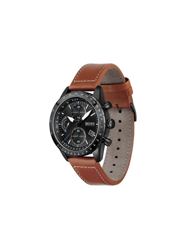 Ukoliko tržite savršen sportski sat za svoju kolekciju, poručite Boss Pilot Edition Chrono sat sa kožnim kaišem svetlo braon boje.
