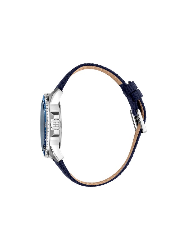 Visoki stil i kvalitet karakterišu novi ESPRIT Watches muški sat od nerđajućeg čelika u srebrnoj boji s teget platnenim kaišem. Poručite online!