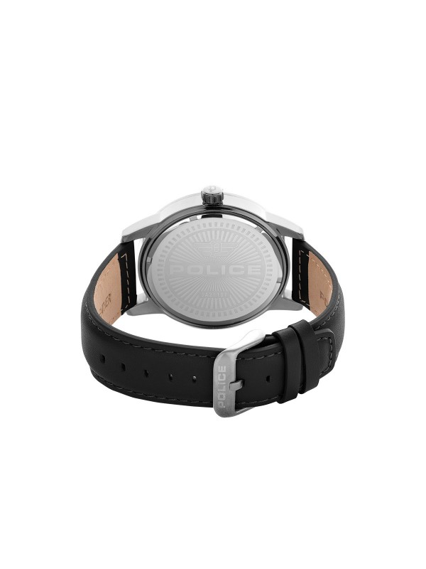 Police Avondale muški ručni sat - model elegantnog dizajna sa kućištem u boji srebra i crnom kožnom narukvicom, poručite u Timer.co.rs online shop-u.
