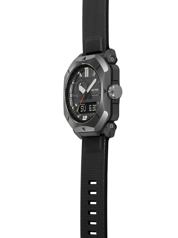 Casio Pro Trek PRW-6900Y-1ER ručni sat - model sa osmougaonim čeličnim kućištem i gumenom narukvicom, lako poručite putem Timer.co.rs online shop-a.