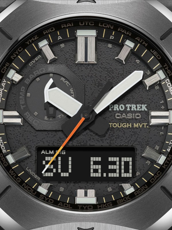 Casio Pro Trek PRW-6900Y-1ER ručni sat - model sa osmougaonim čeličnim kućištem i gumenom narukvicom, lako poručite putem Timer.co.rs online shop-a.