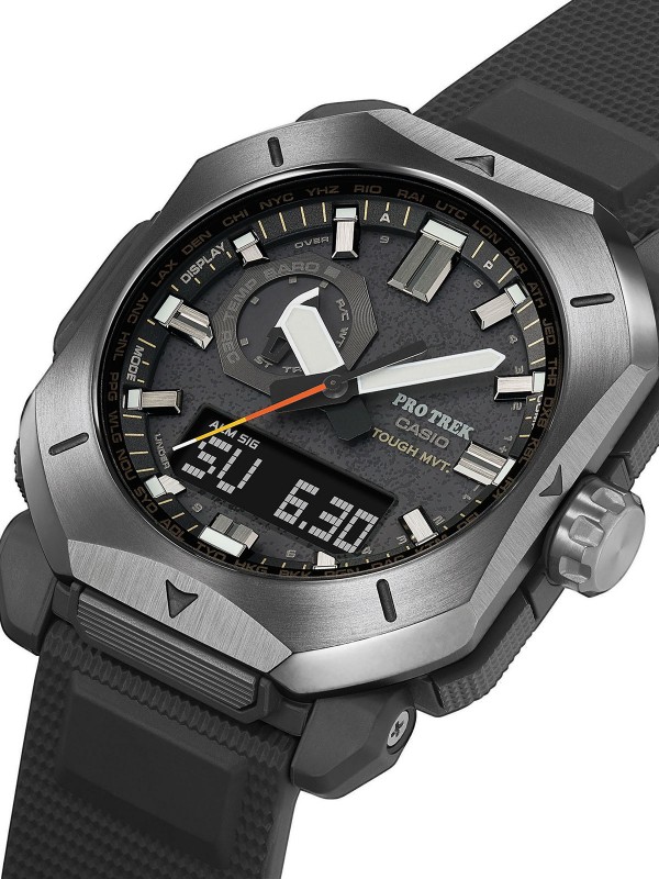 Casio Pro Trek PRW-6900Y-1ER ručni sat - model sa osmougaonim čeličnim kućištem i gumenom narukvicom, lako poručite putem Timer.co.rs online shop-a.