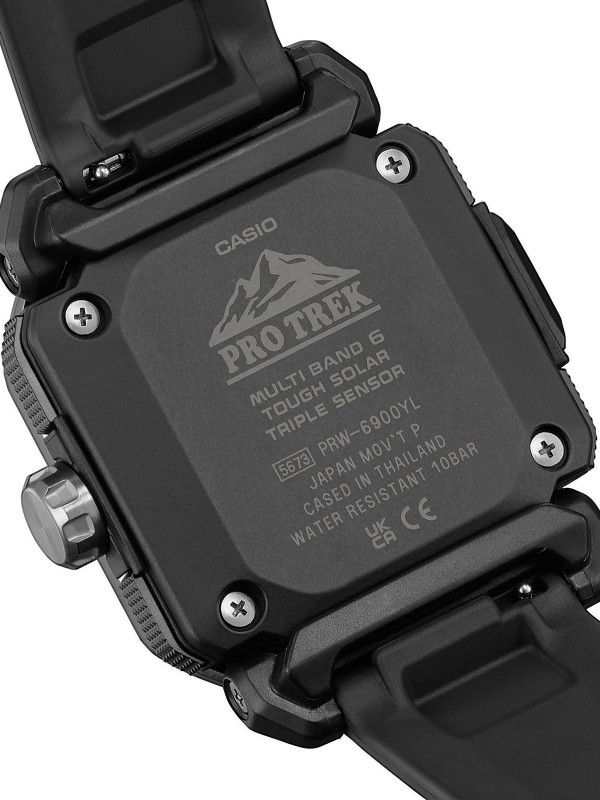 Casio Pro Trek PRW-6900Y-1ER ručni sat - model sa osmougaonim čeličnim kućištem i gumenom narukvicom, lako poručite putem Timer.co.rs online shop-a.