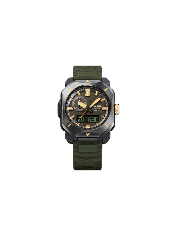 Casio Pro Trek PRW-6900Y-3ER ručni sat - model sa osmougaonim čeličnim kućištem i gumenom narukvicom, lako poručite putem Timer.co.rs online shop-a.