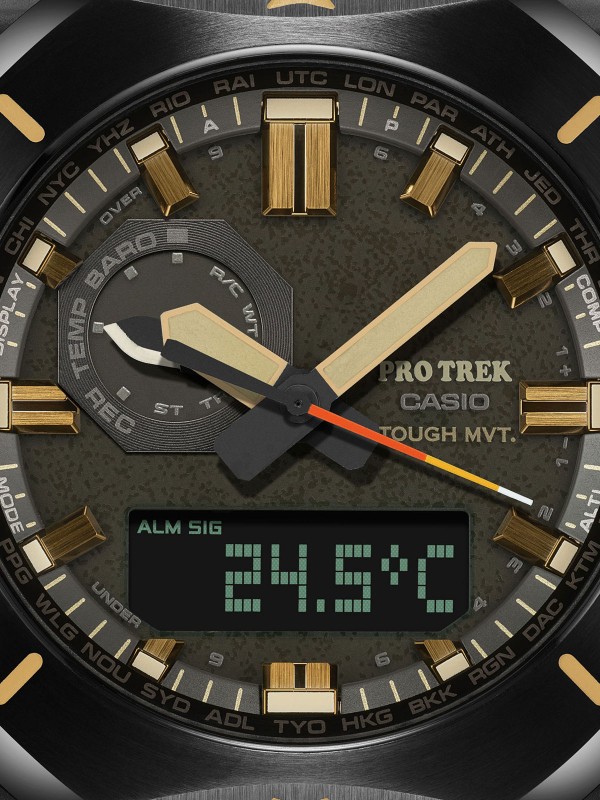 Casio Pro Trek PRW-6900Y-3ER ručni sat - model sa osmougaonim čeličnim kućištem i gumenom narukvicom, lako poručite putem Timer.co.rs online shop-a.