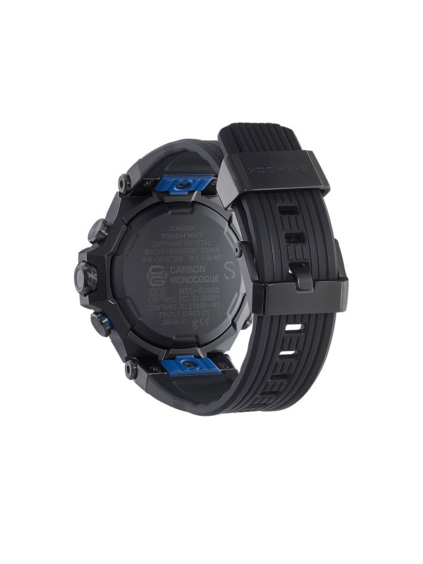 G-Shock MT-G muški ručni sat - višefunkcionalni model autentičnog elegantnog dizajna sa detaljima u plavoj boji, lako poručite u Timer.co.rs online shop-u.