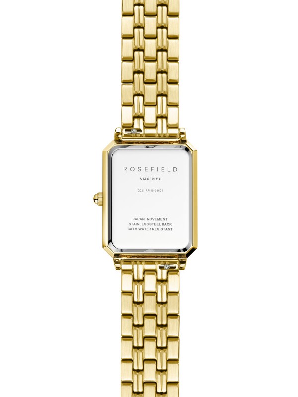 Elegantni Rosefield The Octagon ženski ručni sat - modni detalj klasičnog dizajna u boji žutog zlata, lako poručite putem S&L Jokić online prodavnice.