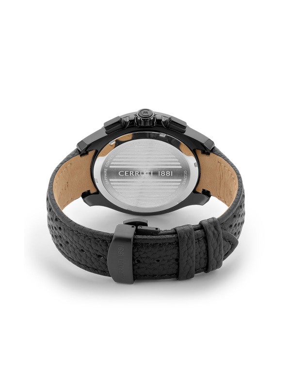 Cerruti 1881 muški sat Ruscello Automatic kolekcije - atraktivni model u crnoj boji sa detaljima u boji zlata, lako poručite u Timer.co.rs online prodavnici.