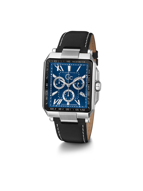 Gc Elite sat sa pravougaonim kućištem je savršen modni detalj za svaku priliku. Model u kombinaciji boja crne i plave poručite u TIMER online shop-u.