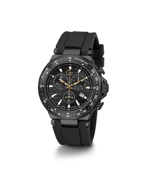 Crni muški sat - Gc Spirit Sport sa silikonskom narukvicom, idealan je modni detalj za ljubitelje sportskog stila. Lako ga poručite u Timer.co.rs online shop-u.