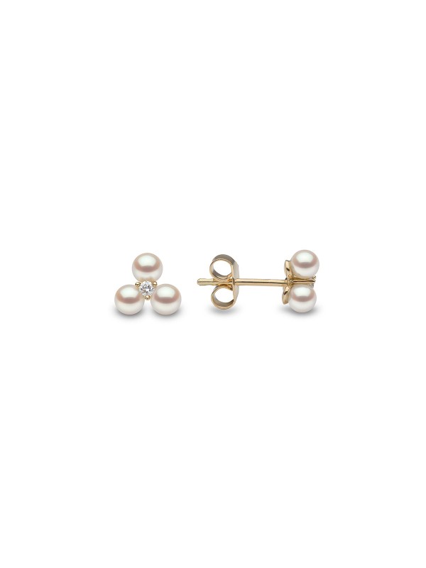 Yoko London minđuše sa dijamantom (0,037ct) i slatkovodnim biserima u žutom zlatu od 18ct, brzo i lako poručite putem Timer.co.rs online prodavnice.