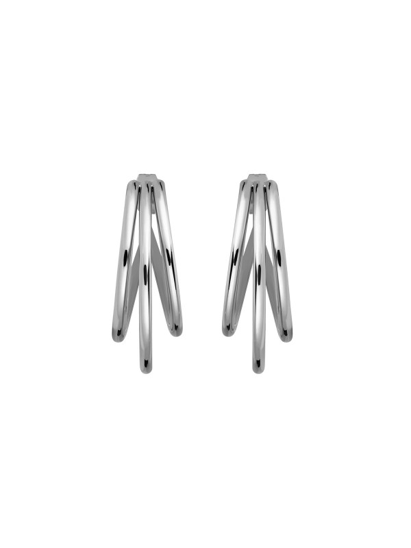 Rosefield Triple Hoops - minđuše (alke) prečnika 30mm izrađene od nerđajućeg čelika sa prevlakom u boji srebra, poručite putem Timer.co.rs online shop-a.
