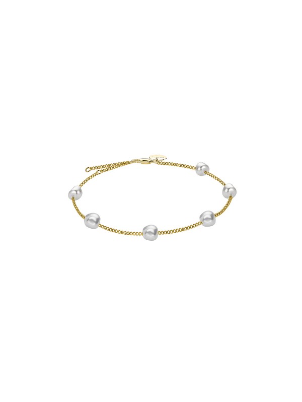 Rosefield Multi Pearl žensku narukvicu sa biserima - model od nerđajućeg čelika sa prevlakom od 14ct žutog zlata, poručite putem Timer.co.rs online shop-a.
