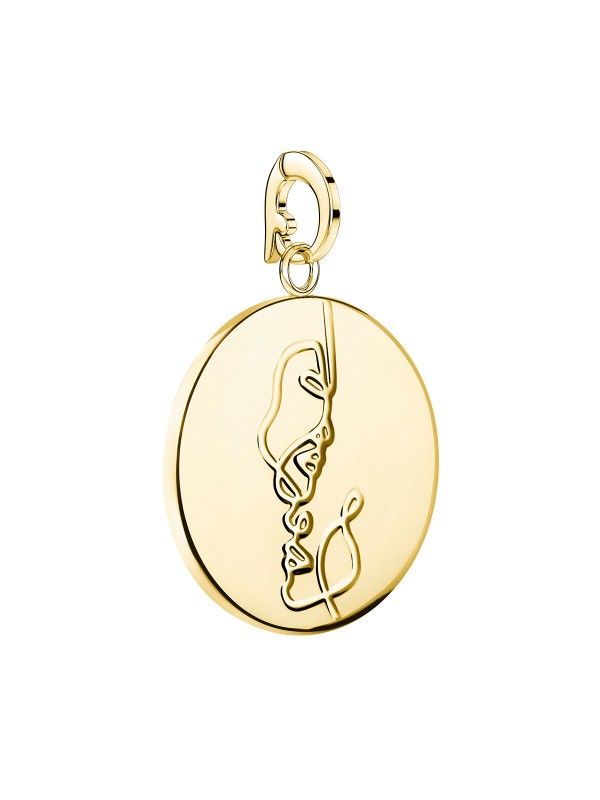 Rosefield Zodiac Coin privezak - medaljon sa motivom horoskopskog znaka Blizanca i sa prevlakom od 14ct žutog zlata, poručite putem Timer.co.rs online shop-a.