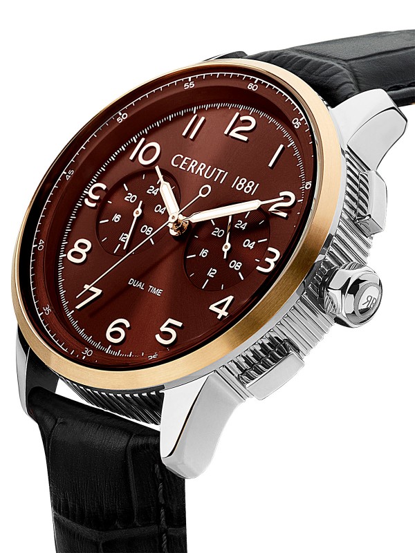 Cerruti 1881 Mucciano muški sat sa kožnom narukvicom - analogni model CIWGF2224902 elegantnog dizajna, poručite putam Timer.co.rs online shop-a.