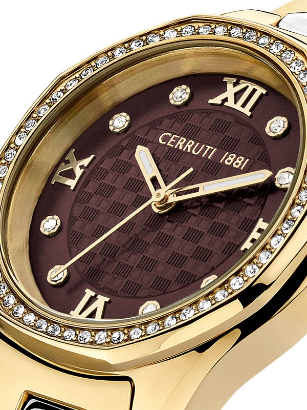 Cerruti 1881 Bretanga ženski ručni sat - model CIWLG2225502 elegantnog dizajna u boji žutog zlata, poručite putem Timer.co.rs online prodavnice.
