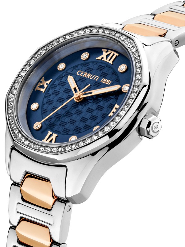 Cerruti 1881 Bretanga ženski sat - model CIWLG2225501 u kombinaciji boja srebra i ružičastog zlata, poručite putem Timer.co.rs online shop-a.