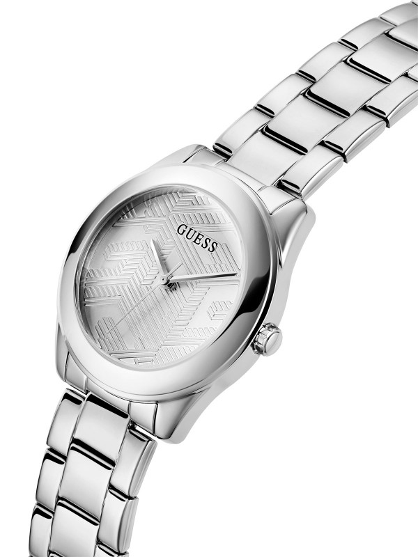 Za dame izdvajamo ženski sat - GUESS CUBED - Visokokvalitetan sat od mineralnog stakla u boji srebra - Izaberite najbolje - Poručite online!