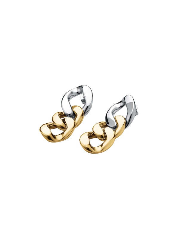 Dodajte svetlucavi dodir vašem izgledu - ROSEFIELD DUOTONE CHAIN EARRINGS GOLD - Nerđajući čelik ✔️- Poručite online!