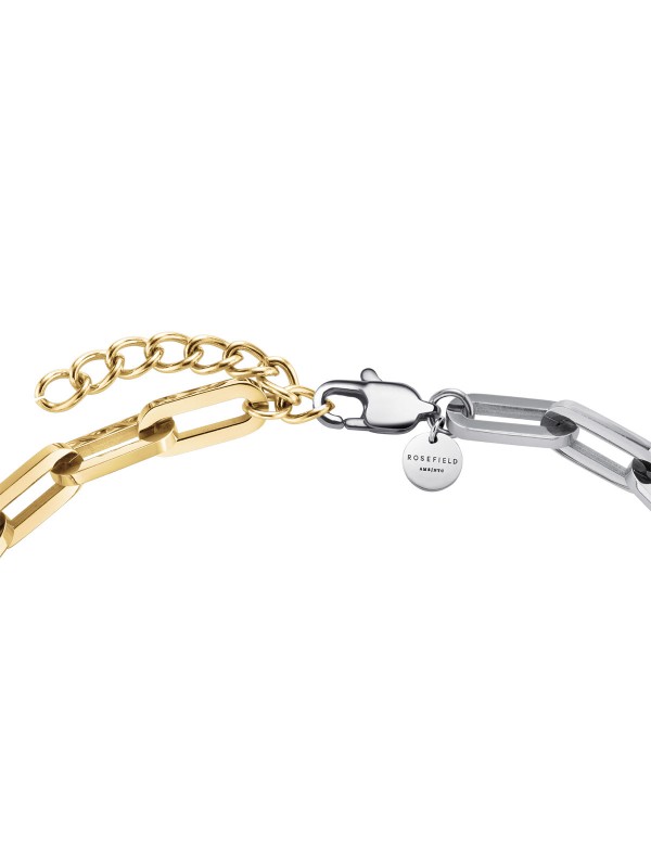 Istaknite se sa luksuznom ogrilicom - ROSEFIELD DUO CHAIN NECKLACE GOLD - Nerđajući čelik ✔️Kvalitet ✔️- Poručite online!