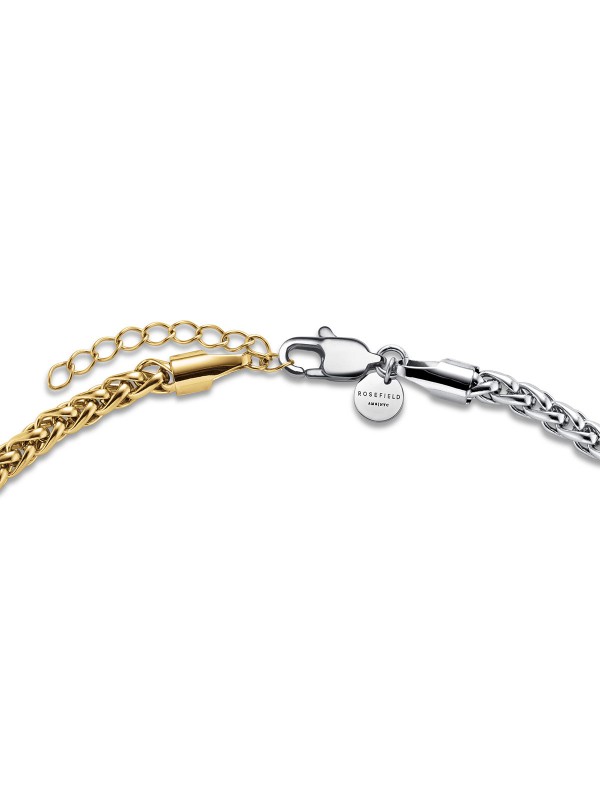 Upotpunite svoj izgled sa ovim modelom - ROSEFIELD DUOTONE HERRINGBONE NECKLACE GOLD - Podesiva dužina ✔️- Poručite online!