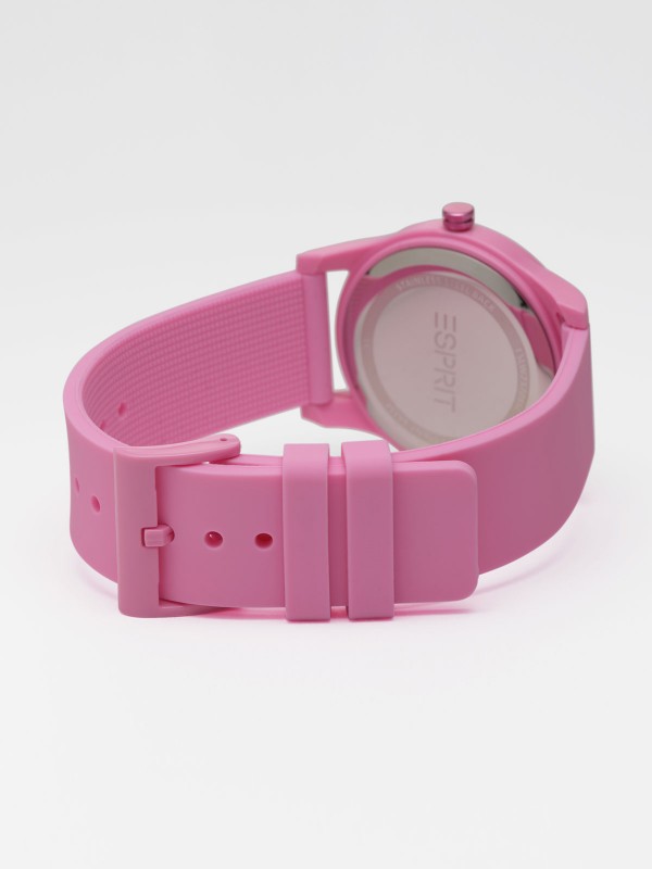 Trend ženski sat - ESPRIT JOY - Pink silikonska narukvica ✔️Mineralno staklo ✔️Kvarcni mehanizam ✔️- Poručite online!