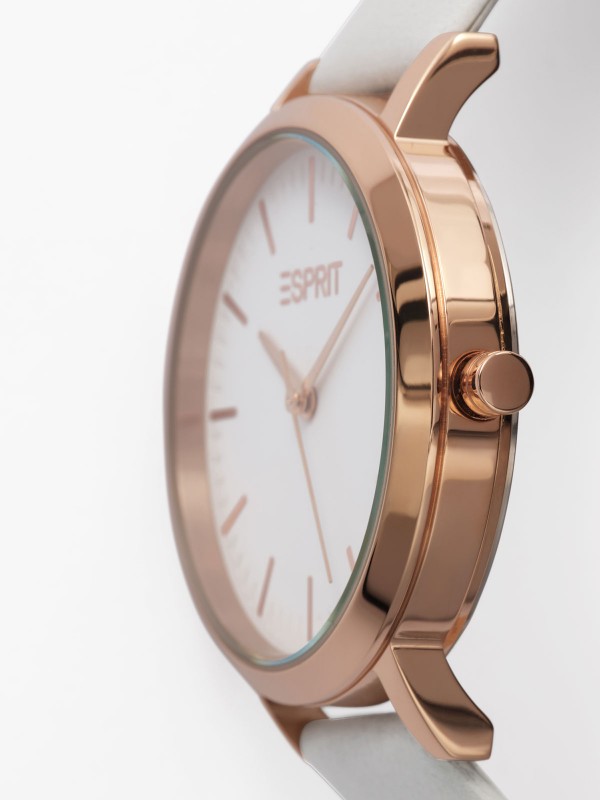 Pratite vreme sa stilom - ESPRIT EVERYDAY - Analogni sat ✔️Siva kožna narukvica ✔️Kvarcni mehanizam ✔️- Poručite online!