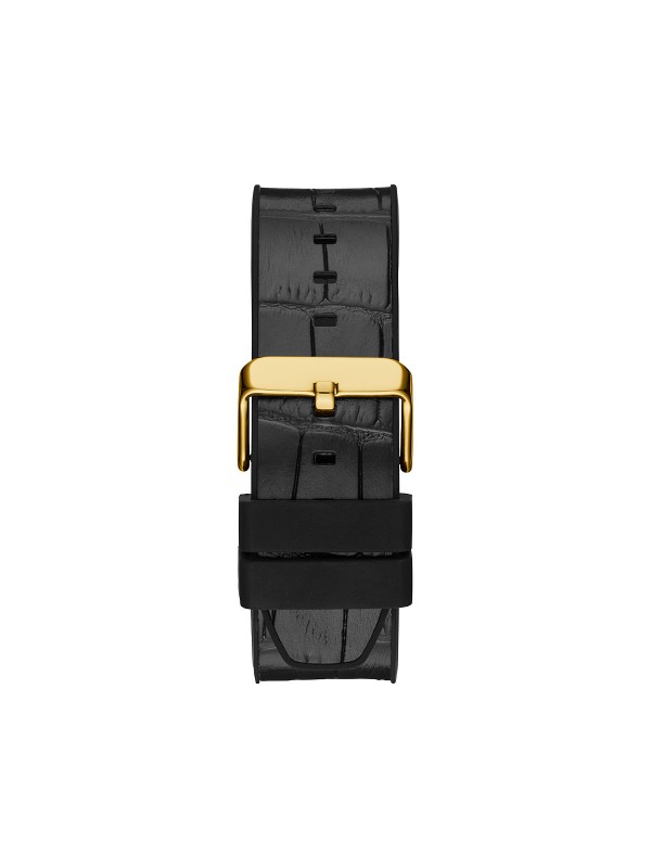 Guess Edge muški ručni sat - model sa zelenim brojčanikom i crnim kožnim kaišem sa kroko printom, brzo i lako poručite putem Timer.co.rs online shop-a.