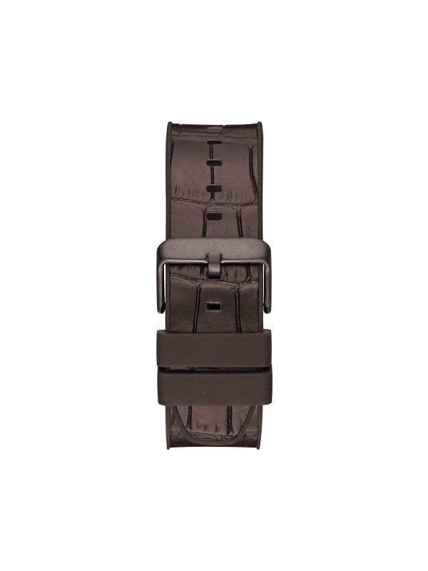 Guess Edge muški ručni sat - model sa braon brojčanikom i braon kožnim kaišem sa kroko printom, brzo i lako poručite putem Timer.co.rs online shop-a.