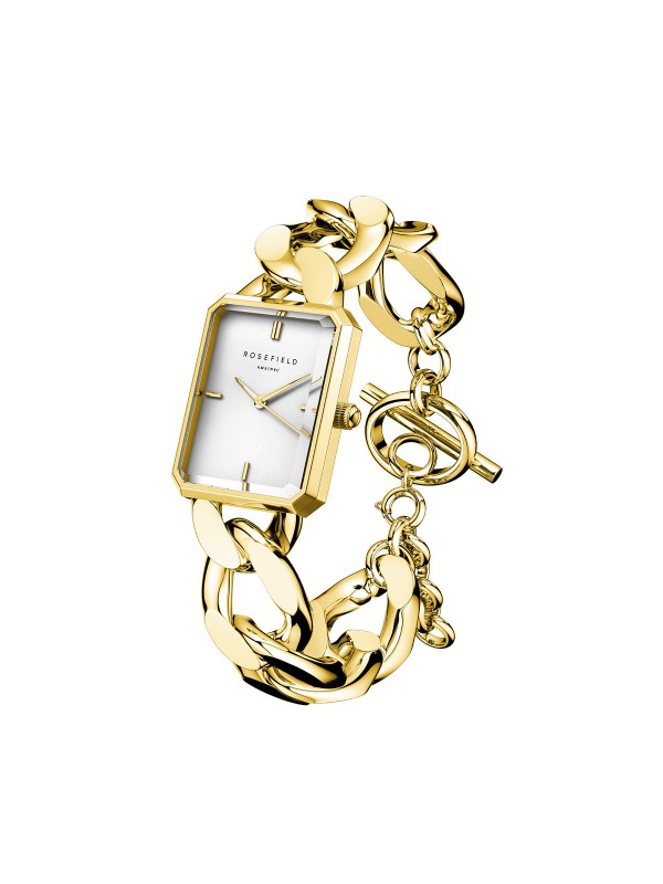 Rosefield Octagon XS Studio Gold  ženski ručni sat - model u boji žutog zlata sa belim brojčanikom, brzo i lako poručite putem Timer.co.rs online shop-a.
