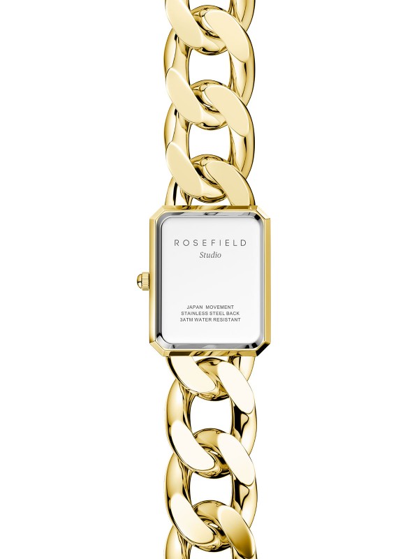 Rosefield Octagon XS Studio Gold  ženski ručni sat - model u boji žutog zlata sa belim brojčanikom, brzo i lako poručite putem Timer.co.rs online shop-a.