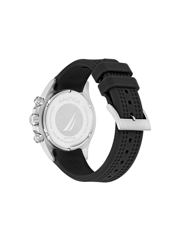 NAUTICA Westport - Muški sat ✔️ Crni sofisticiran brojčanik ✔️ Kvarcni hronograf ✔️ Besplatna dostava preko 3000 din ▶ Poručite online!