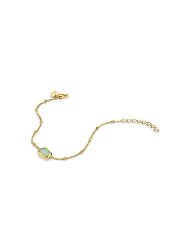 Unesite boju i simboliku u svoju kolekciju sa narukvicom Organic Gemstone. Kombinacija žutog zlata i zelenog aventurina za stil i samopouzdanje.