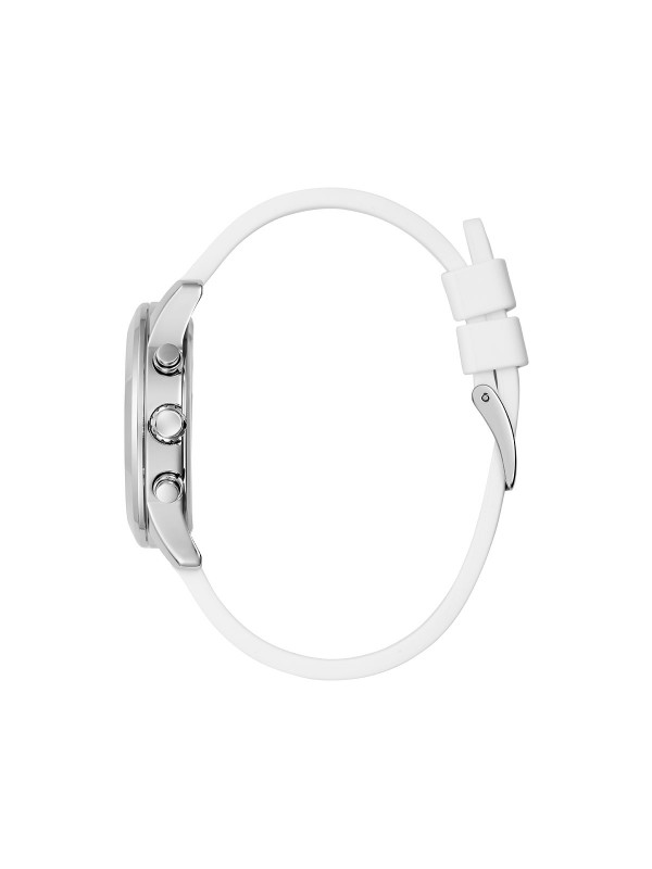 Sofisticirano belo. GUESS ŽENSKI SAT FANTASIA GW0560L1 - Prečnik 38mm, srebrni brojčanik sa cirkonima u raznim bojama. Kupite online!