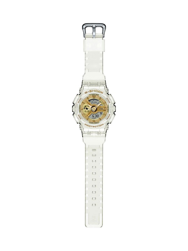 Sa gumenim kućištem, svetskim vremenom i štopericom, G-SHOCK GMA-S110SG-7AER je pripremljen za svaku avanturu. Posetite Timer.co.rs.