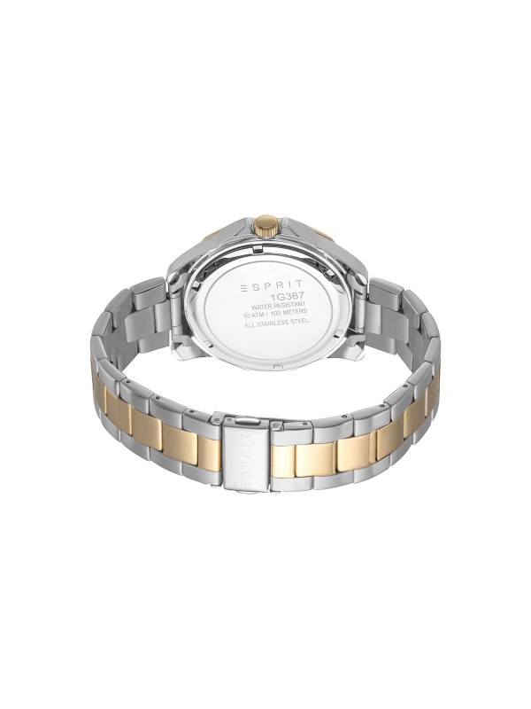 Esprit muški ručni sat od nerđajućeg čelika u boji srebra i žutog zlata - model sa efektnim teget brojčanikom, poručite putem Timer.co.rs online shop-a.
