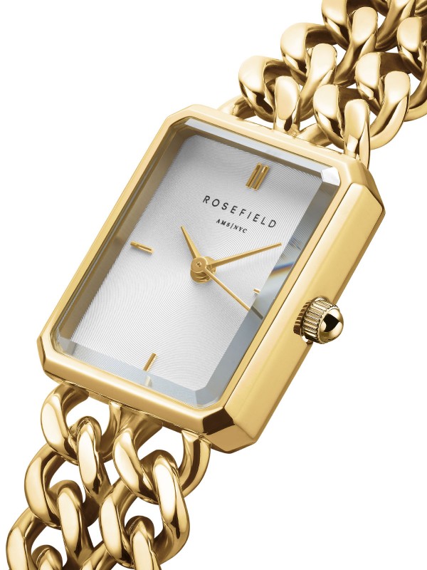 Istaknite svoju lepotu uz - ROSEFIELD STUDIO DOUBLE CHAIN GOLD - Mineralno staklo ✔️ Kvalitet ✔️ Kvarcni mehanizam ✔️ - Poručite online !