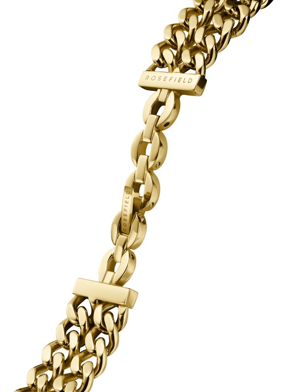 Istaknite svoju lepotu uz - ROSEFIELD STUDIO DOUBLE CHAIN GOLD - Mineralno staklo ✔️ Kvalitet ✔️ Kvarcni mehanizam ✔️ - Poručite online !