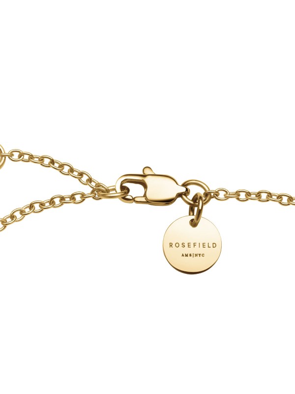 Ukrasite svoju ruku sa ovom narukvicom - ROSEFIELD EMERALD DUO BRACELET - Podesiva dužina ✔️ Nerđajući čelik ✔️ Žuto zlato ✔️ - Poručite online !