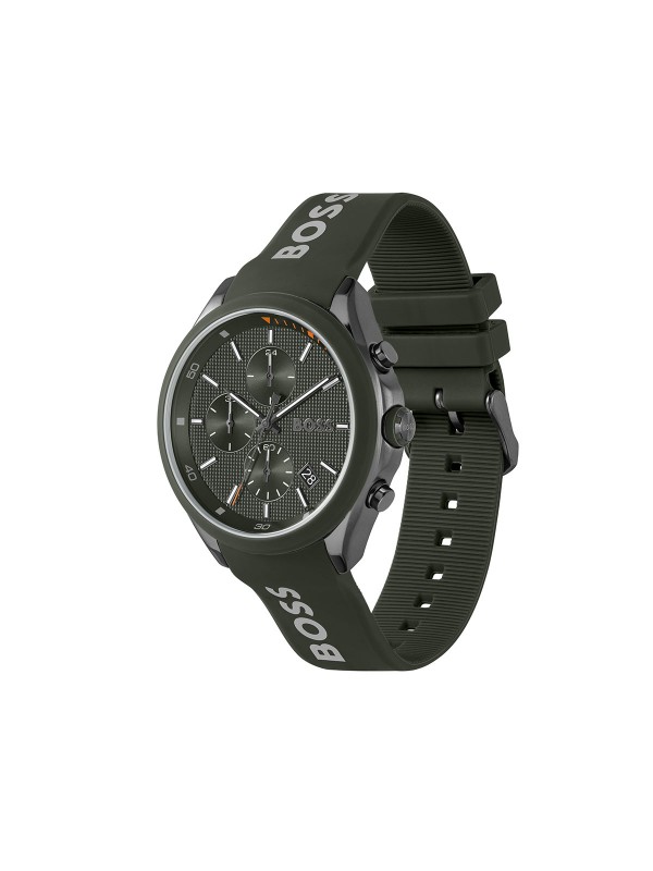 Maslinasto zeleni sat - BOSS VELOCITY - Prečnik kućišta 44mm ✔️Mineralno staklo ✔️Nerđajući čelik ✔️ - Poručite online!