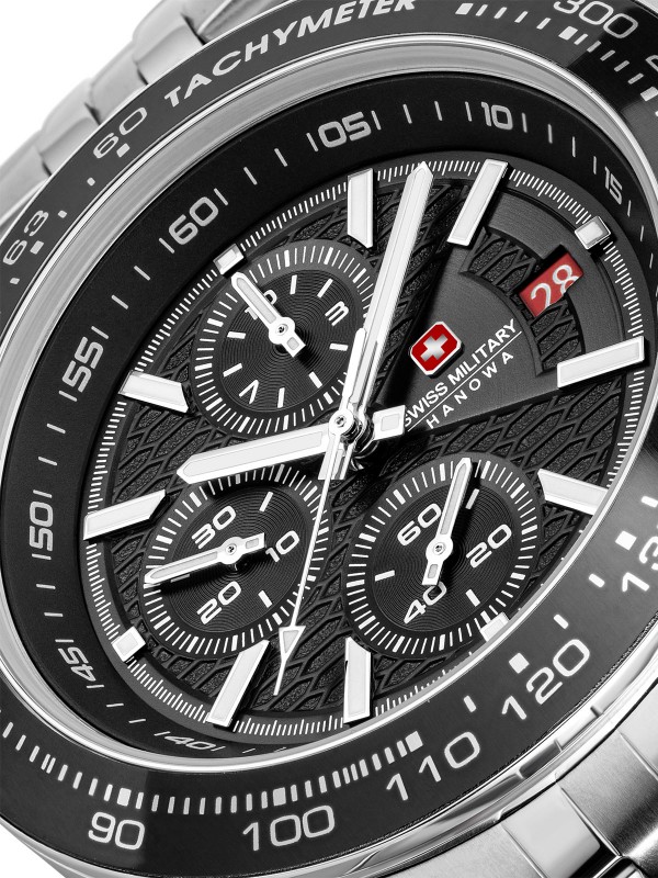 Istaknite svoju eleganciju kroz ovaj muški sat - SWISS MILITARY HANOWA WATCHMAN - Narukvica od nerđajućeg čelika u boji srebra✔️- Poručite online!