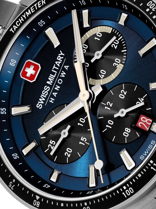 Unikatni spoj elegancije i modernosti - SWISS MILITARY HANOWA DEFENDER - Mineralno staklo sa safirnom prevlakom✔️Nerđajući čelik✔️-Poručite online!