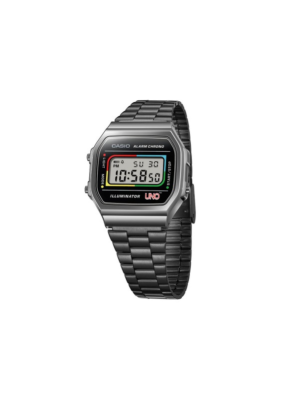 Jedinstveni Casio Vintage sat u saradnji sa UNO™ igrom! Oživite nostalgiju uz elegantan dizajn i specijalno pakovanje od recikliranih materijala.