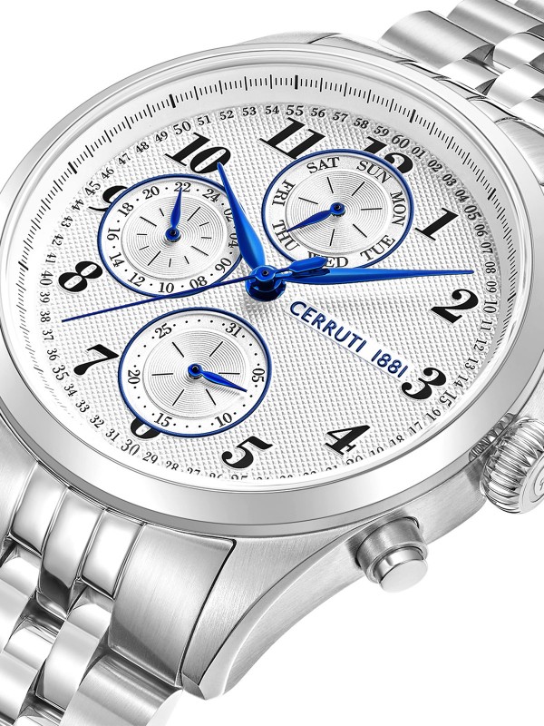 Savršen spoj elegancije i funkcionalnosti - CERRUTI 1881 CAVERNO - Mineralno staklo ✔️Nerđajući čelik ✔️Kvarcni mehanizam ✔️- Poručite online!