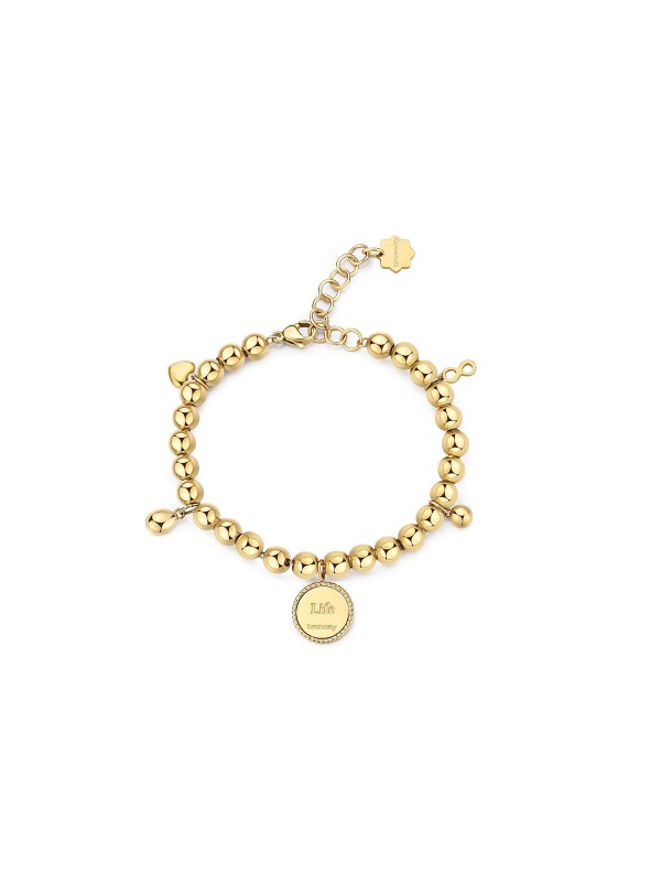 Kombinacija stila i vrhunske izrade - BROSWAY CHAKRA - Podesiva dužina ✔️Boja žutog zlata sa kuglicama ✔️Viseći privezak ✔️- Poručite online!